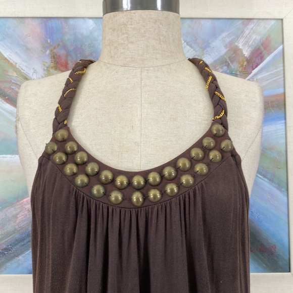 🌹Cable & Gauge Braided Strap Halter Top - Picture 4 of 12